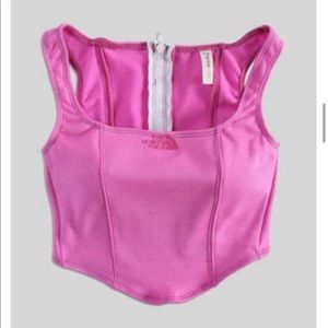 UO Frankie North Face Sweatshirt Bustier